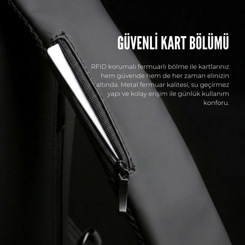 Gezgin Çanta | USB Şarj Kablolu Şifreli Omuz Çantası